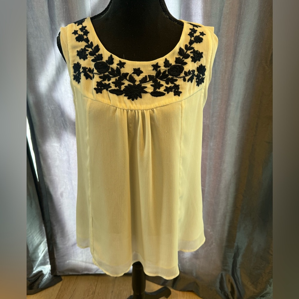 Alexa Embroidery Detailed Tank